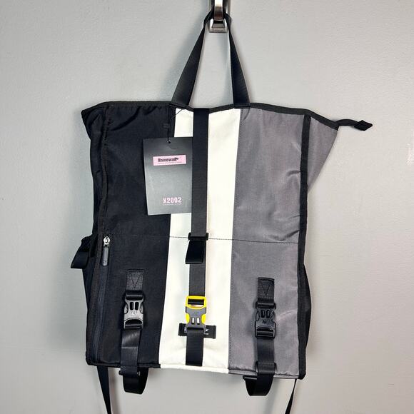 Rhinowalk messenger bag cycling striped convertible NWT waterproof travel - Picture 4 of 10